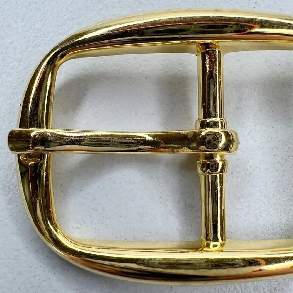 Vintage Gold Tone Simple Basic Belt Buckle for up to 1 Inch Belt
